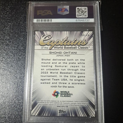 PSA10 Shohei Ohtani 2023 WBC Captain Card Trading Card GEM MT 10 GEM MT3