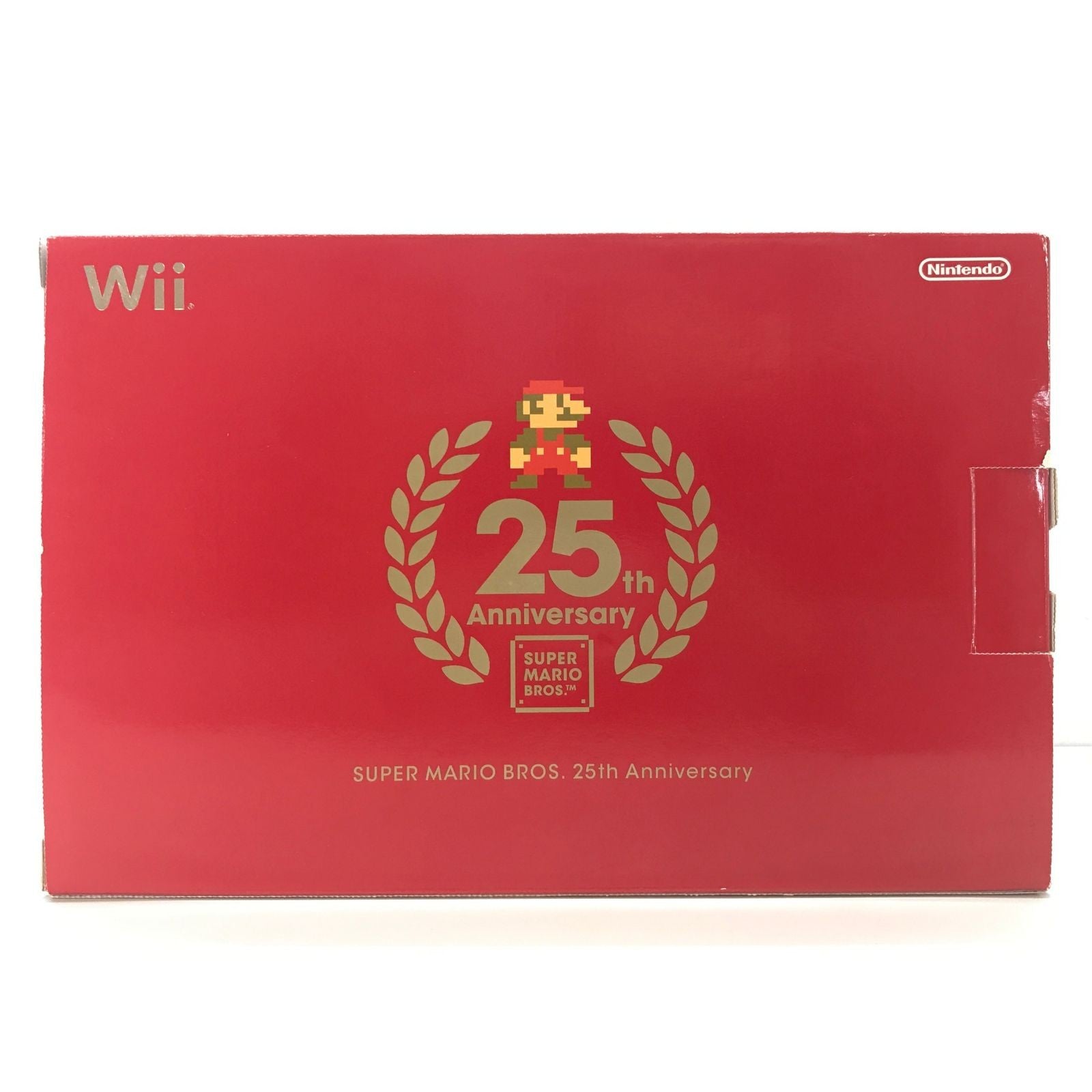 Nintendo Wii Super Mario Bros 25th Anniversary Limited Edition Red RVL001 USED0