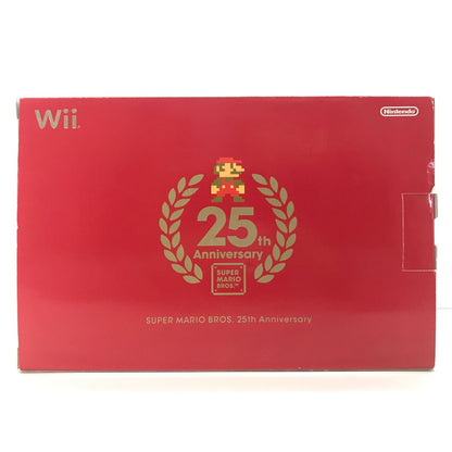 Nintendo Wii Super Mario Bros 25th Anniversary Limited Edition Red RVL001 USED0