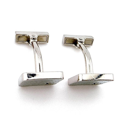Louis Vuitton M65043 ChampsÉlysées Cufflinks  Silver Excellent Condition USED6