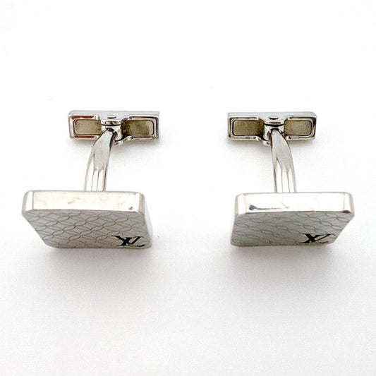 Louis Vuitton M65043 ChampsÉlysées Cufflinks  Silver Excellent Condition USED1