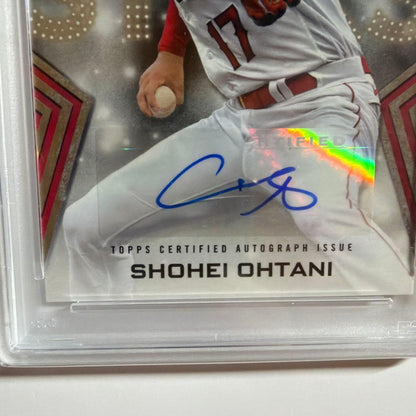 PSA 9 Shohei Ohtani Auto Gold Parallel /50 2023 Topps Baseball Stars #BSASO MINT2
