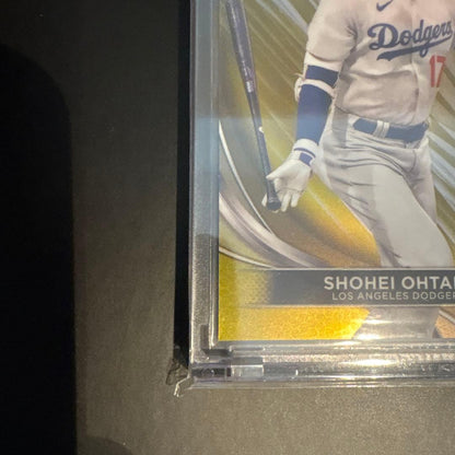 Shohei Ohtani 2024 Topps Chrome Black Gold Refractor /50 Jersey # 17 MLB Card5