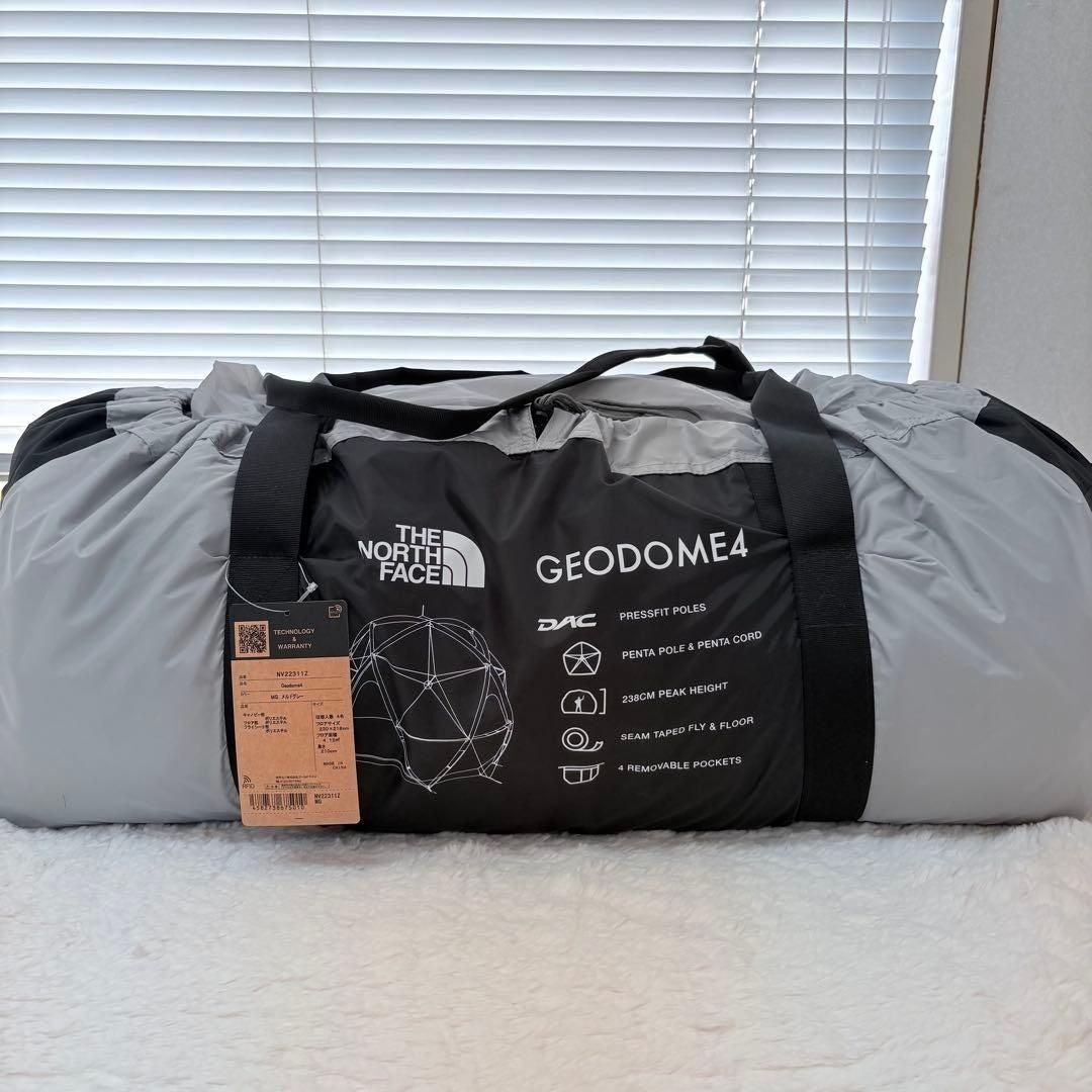 THE NORTH FACE Geodome 4 Tent 4-Person Dome Camping Meld Gray NV22311Z New0