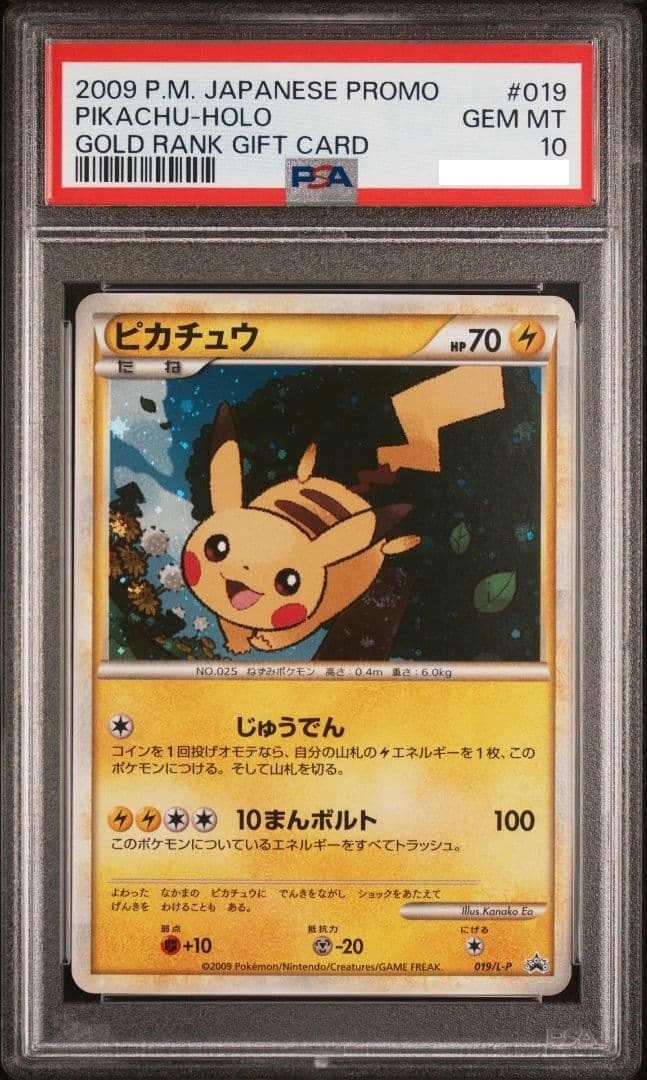 PSA 10 Pikachu Daisuki Club Gold Point DPt-P 019 Pokemon Card  Japanese1