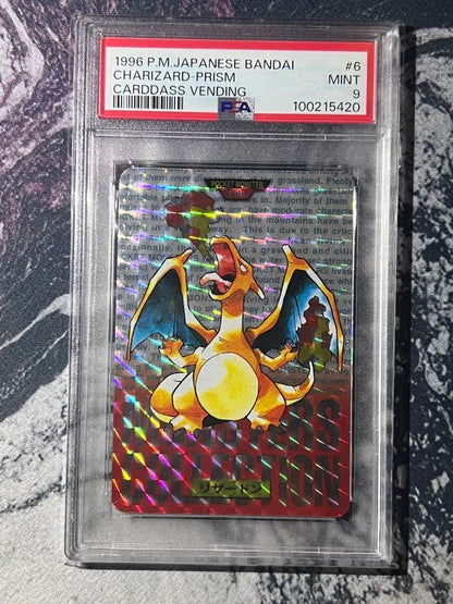 PSA9 Charizard Prism 1996 Vending Part1 Pocket Monsters Japanese Bandai Carddass2