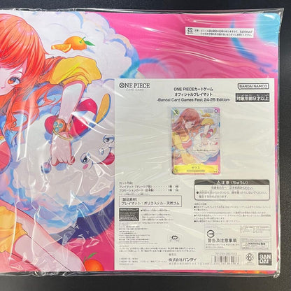 One Piece Official Playmat & Promo set Nami & Zeus Card Fest. 2425 Japanese New2