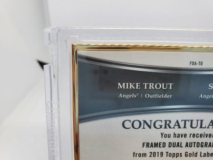 2019 Topps 1/5 Gold Label Dual Auto Shohei Ohtani and Mike Trout Angels Japan7