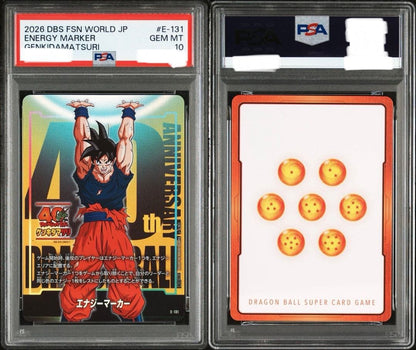 PSA 10 Energy Marker Genki Dama 40th Event Dragon Ball Super Card Fusion World3