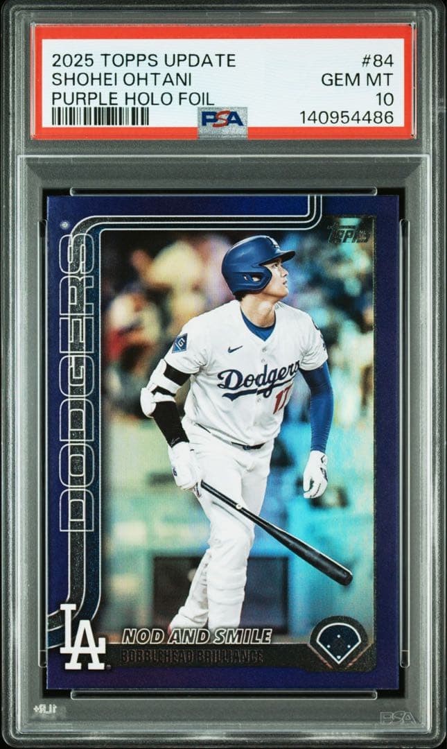PSA10 2025 Topps Update Shohei Ohtani Purple Holo Foil 45 of 250 GEM MT0