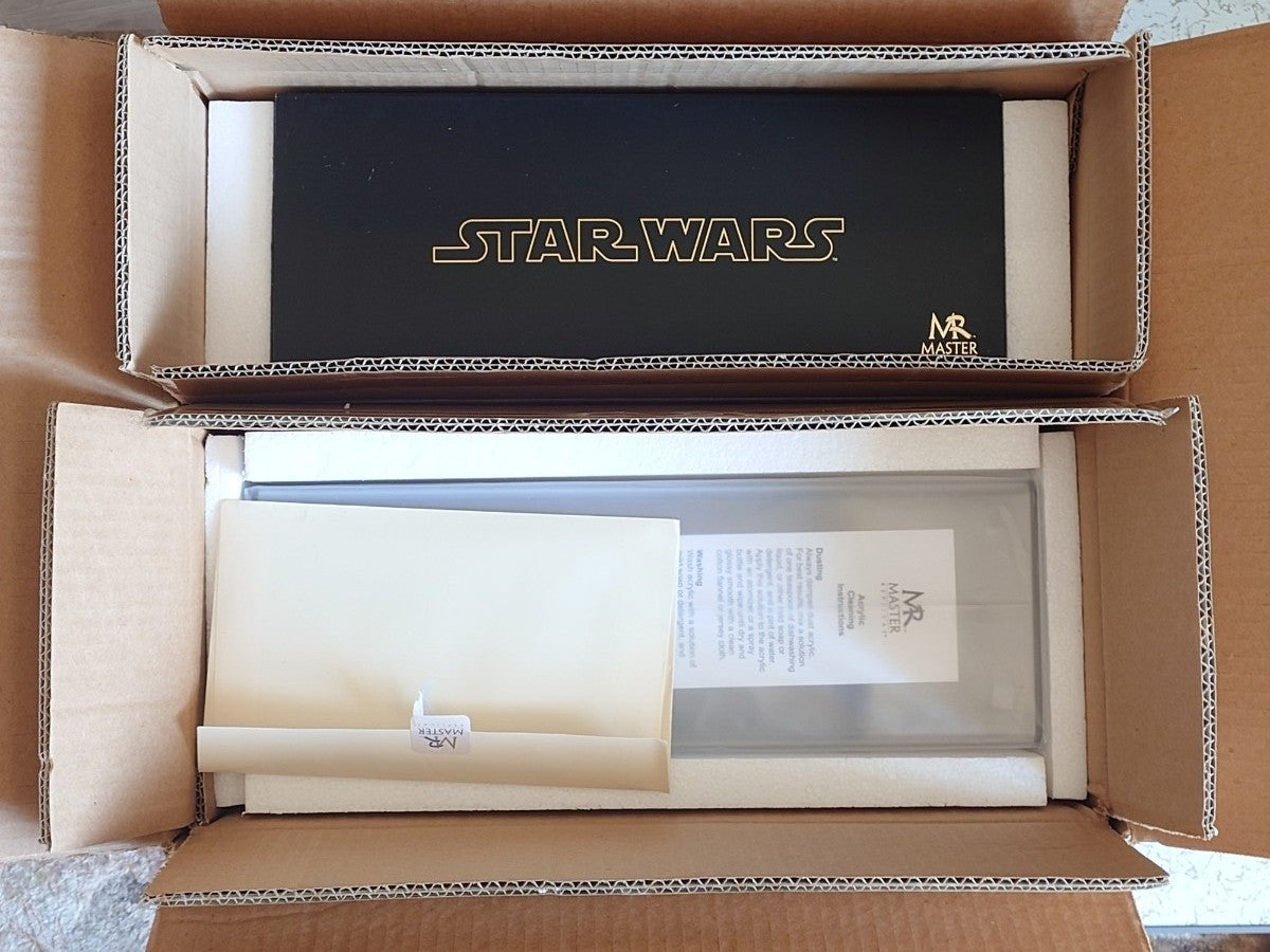 Master Replicas SW-112 Mace Windu 1:1 Lightsaber Star Wars with Box COA USED1