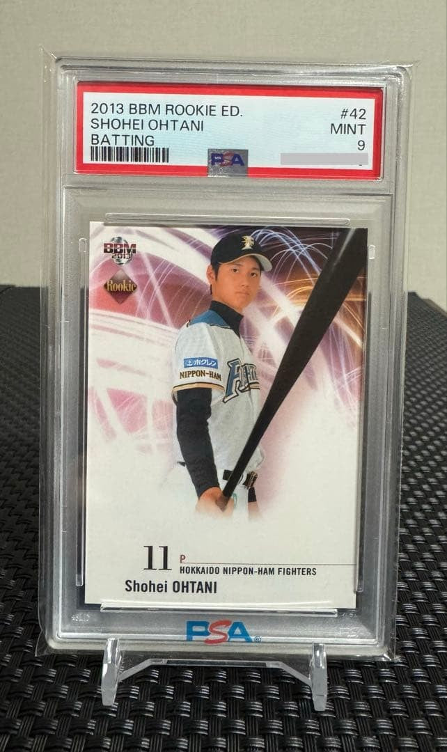 PSA 9 Shohei Ohtani Rookie Edition Card 2013 BBM Batting RC #42 Japanese2