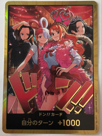 DON!! Card Robin & Uta & Nami & Hancock Parallel ONE PIECE Card Heroines edition0