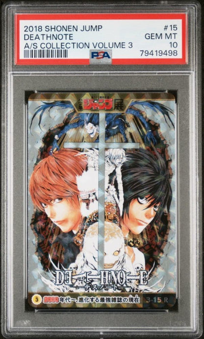 PSA 10 Death Note 2018 Shonen Jump A/5 Collection Vol.3 #15 GEM MT1