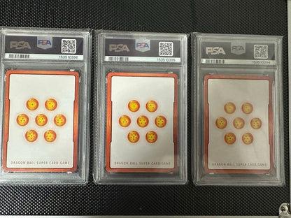 PSA 10 Dragon Ball Super Fusion World JP Finals Energy Marker E-101 E-102 E-1032