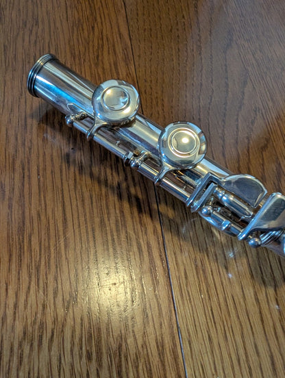 YAMAHA YFL 211-S CONCERT FLUTE Silver Plating with Hard Case USED2