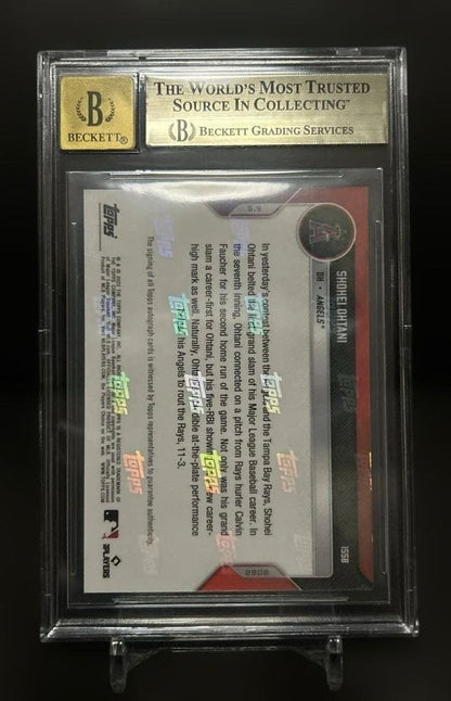 BGS 9.5 Shohei Ohtani 2022 Topps Now Autograph Card #155B /49 Auto 104