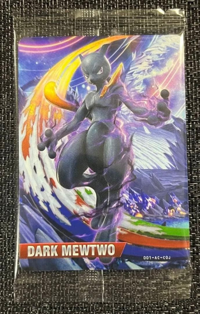 Dark Mewtwo Pokemon Pokken Nintendo Amiibo Card Japanese 2016 Promo Sealed0