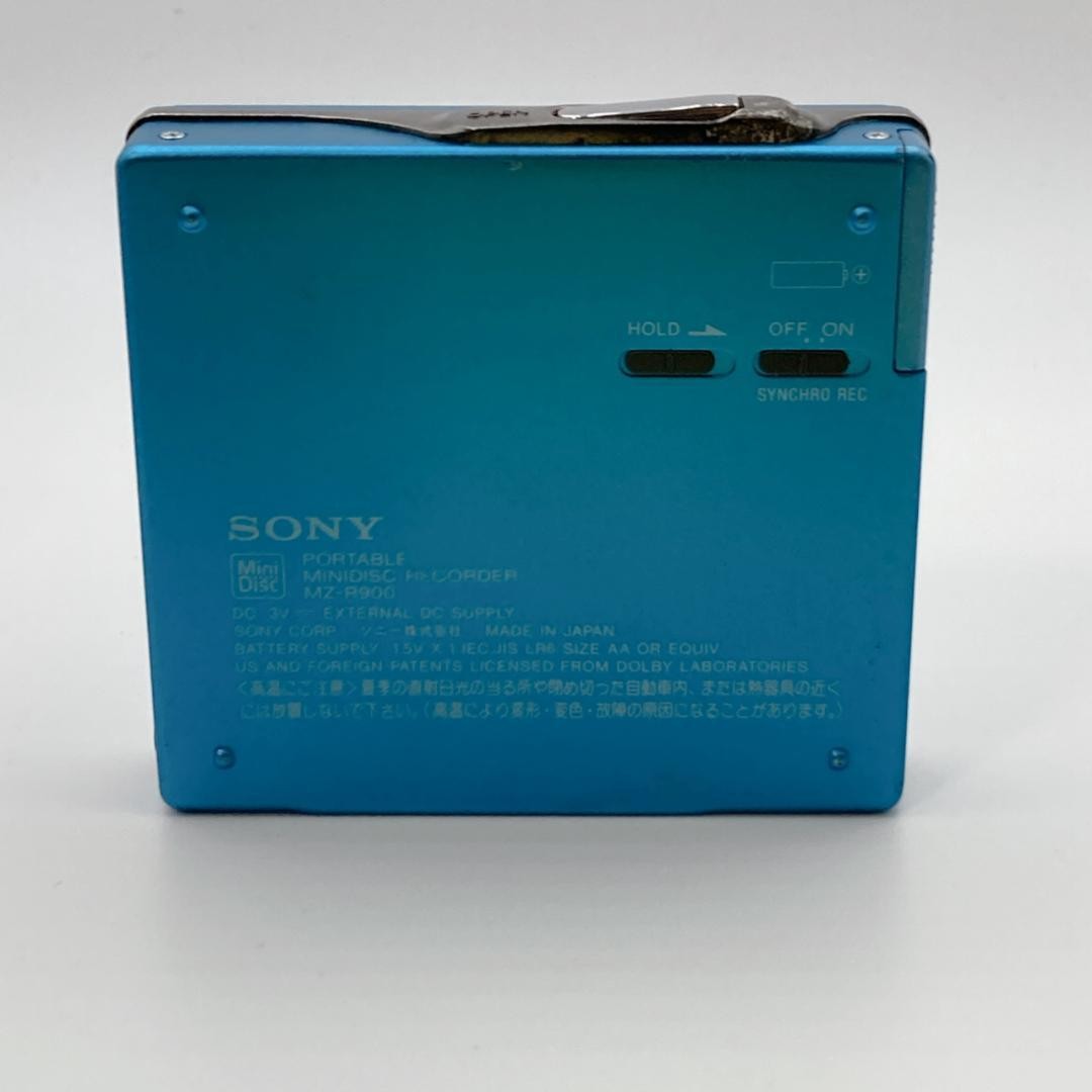 Sony MZR900 MD Walkman Portable MiniDisc Recorder Player Blue USED6