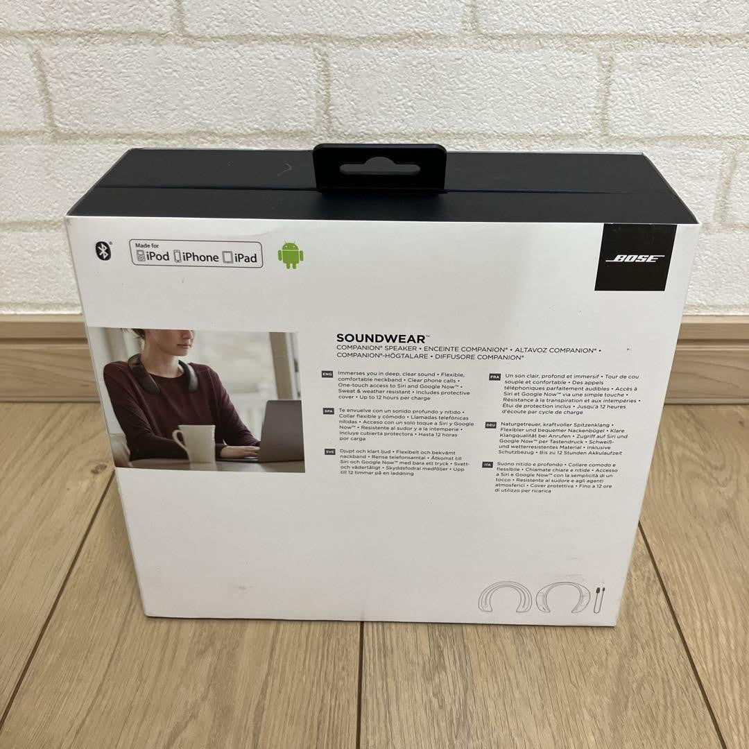 Bose SoundWear Companion Portable Bluetooth Wearable Neck Speaker with Box USED1