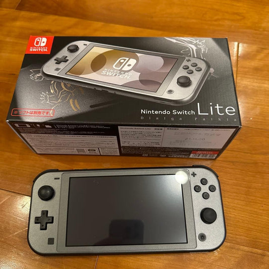Nintendo Switch Lite Pokemon Dialga and Palkia Box Console with Box USED0