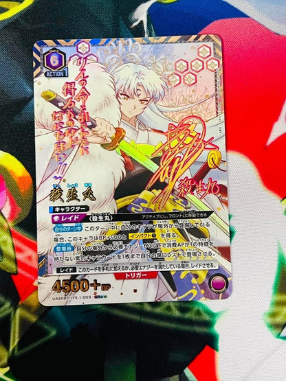 UNION ARENA InuYasha UA50BT/IYS-1-009 SR ☆☆ Sesshomaru Signed Japanese1