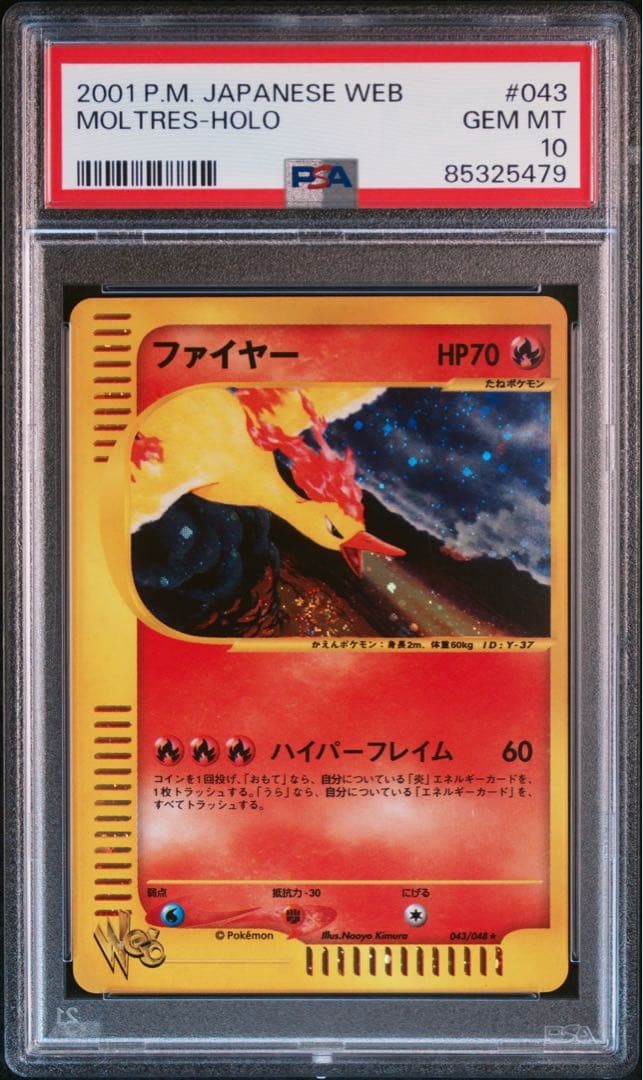 PSA 10 Zapdos Articuno Moltres 3-Card Set Pokemon Card WEB Japanese Holo GEM MT3