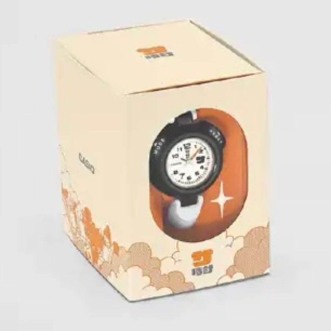 CASIO SAN 100H 7BJR Sauna Watch Free size Resin band Orange Color Japan NEW4