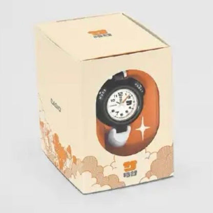CASIO SAN 100H 7BJR Sauna Watch Free size Resin band Orange Color Japan NEW4
