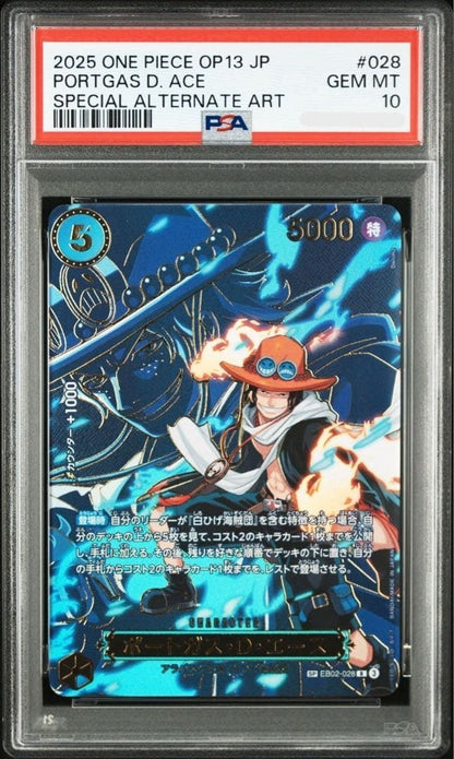 PSA 10 Ace RSPC EB02028 Carrying on His Will ONE PIECE Card Japanese0