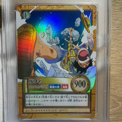 PSA 10 Luffy Gum-Gum Bazooka C457 Holo 2001 One Piece CHB Carddass Japanese6