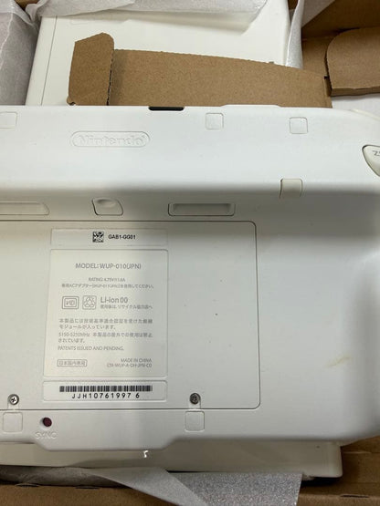 Nintendo Wii U Premium Set White 32GB Console GamePad Tested Working Japan6