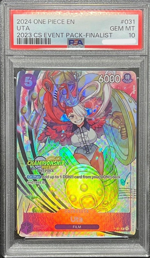 PSA 10 Uta 2023 CS Event Pack Finalist One Piece TCG Promo Card P-031 Japanese1