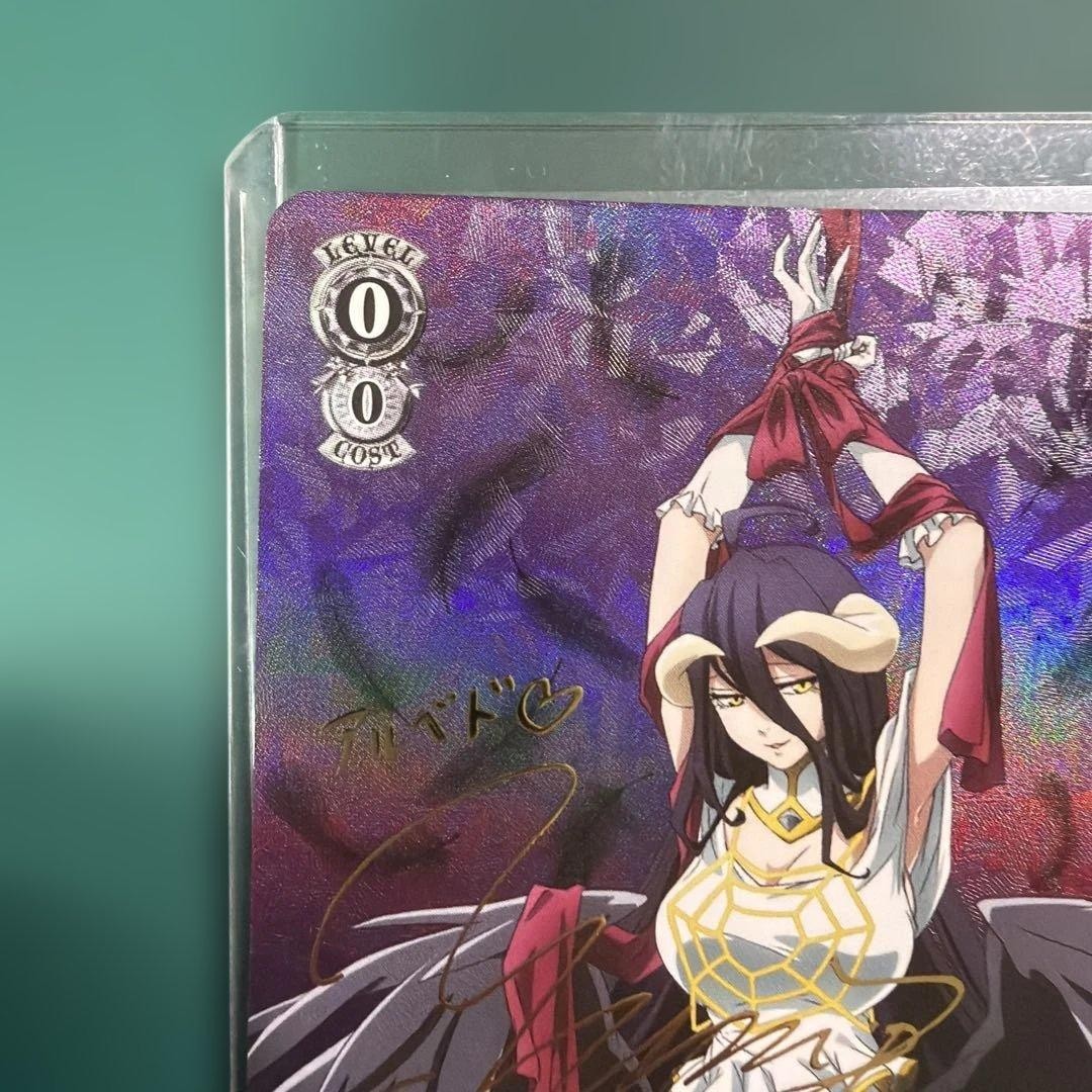 Signed Weiss Schwarz Albedo Overlord The Holy Kingdom OVL/SE51-47SP SP FOIL NM2