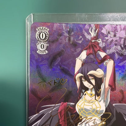 Signed Weiss Schwarz Albedo Overlord The Holy Kingdom OVL/SE51-47SP SP FOIL NM2
