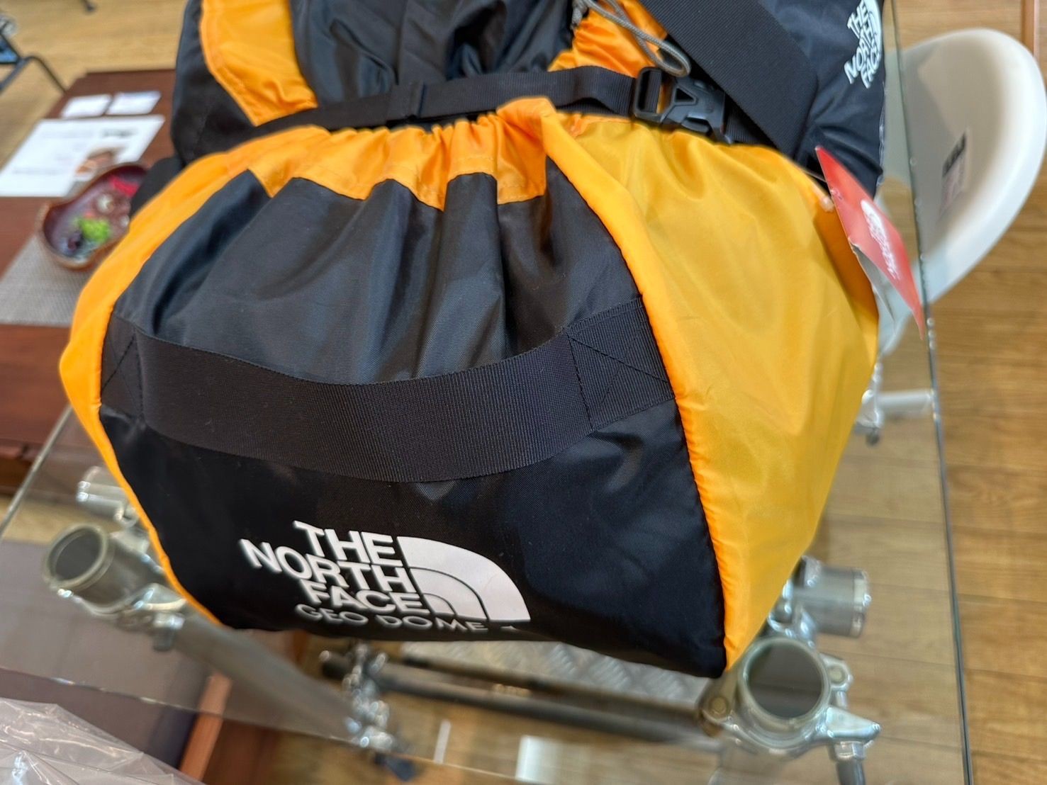 THE NORTH FACE Geodome 4 Tent Outdoor Camp Gear Saffron Yellow Color NV22311 NEW6