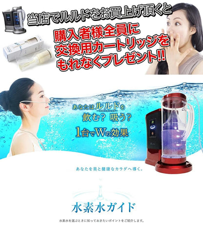 Lourdes Premium Hydrogen Water Generator Winered Cartridge & Vacuum Container1