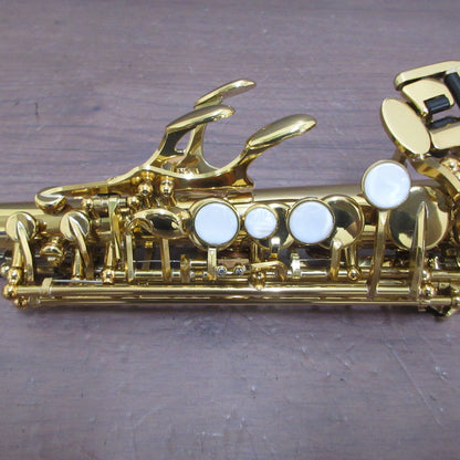 YAMAHA YSS-475 Soprano Saxophone with Hard Case #001748 Excellent USED3