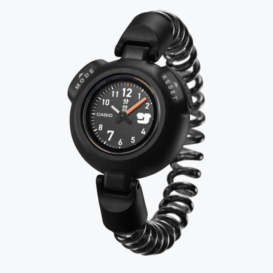 CASIO SAN100H1BJR Sauna 12Min Timer Analog Watch Black Japan Model New2