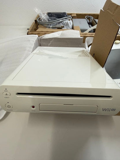 Nintendo Wii U Premium Set White 32GB Console GamePad Tested Working Japan3