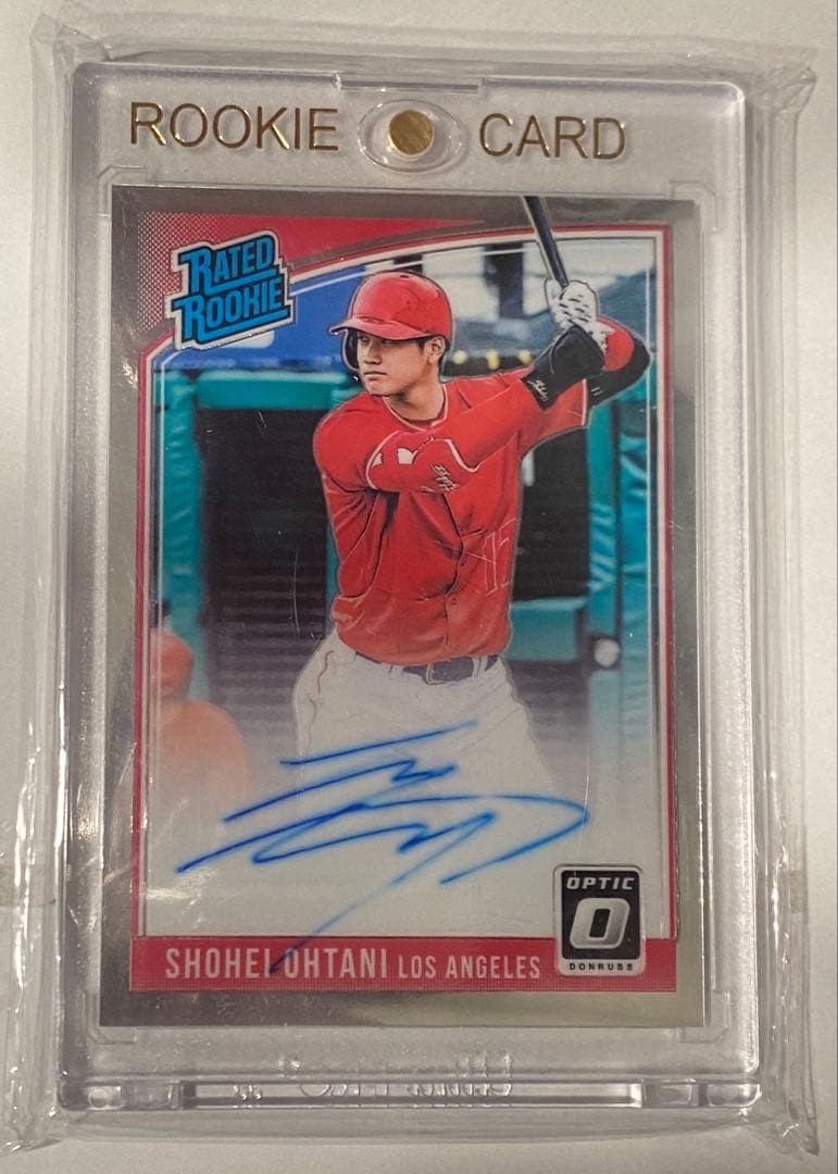 2018 Panini Donruss Optic Shohei Ohtani Rated Rookie Auto RC Autograph Angels1