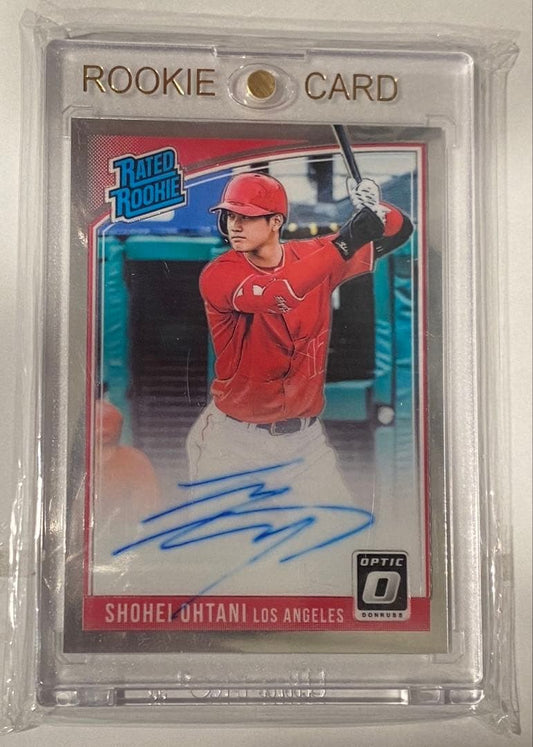 2018 Panini Donruss Optic Shohei Ohtani Rated Rookie Auto RC Autograph Angels1