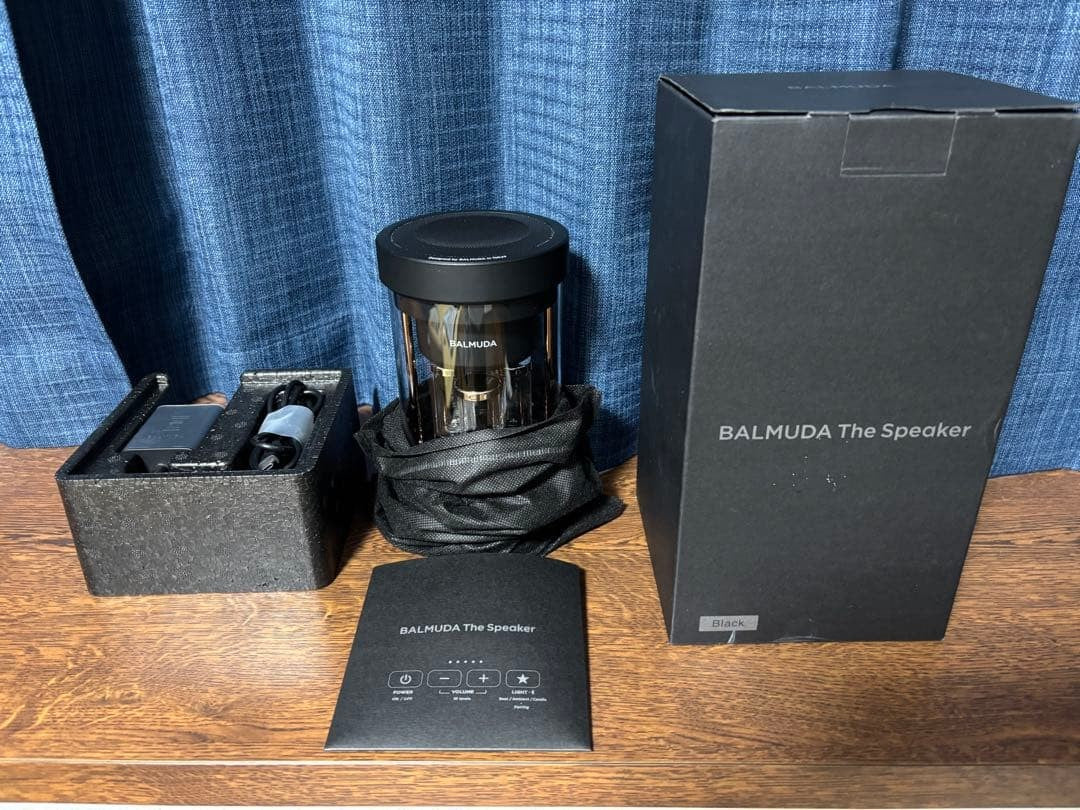Balmuda M01ABK Wireless Speaker The Speaker Portable minimal design Black w/Box14