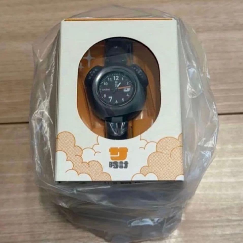 CASIO SAN100H1BJR Sauna 12Min Timer Analog Watch Black Japan Model New0