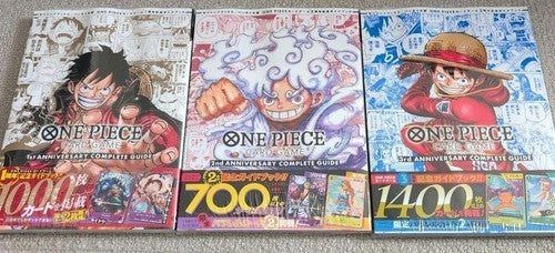 ONE PIECE CARD GAME 1st 2nd 3rd ANNIVERSARY COMPLETE GUIDE Book Set w/Promo1