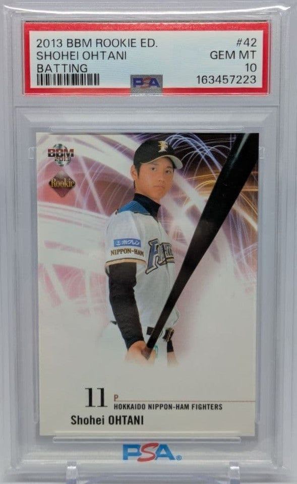 PSA 10 2013 BBM Rookie Edition Batting SHOHEI OHTANI Rookie #42 GEM MINT Japan1