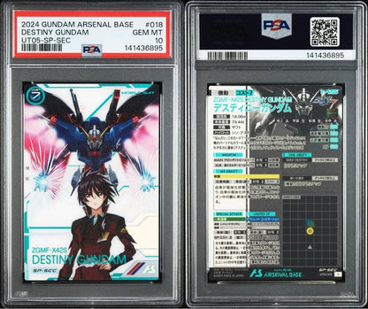 PSA 10 Destiny Gundam SP-SEC UT05 Arsenal Base Mobile Suit Gundam Card3