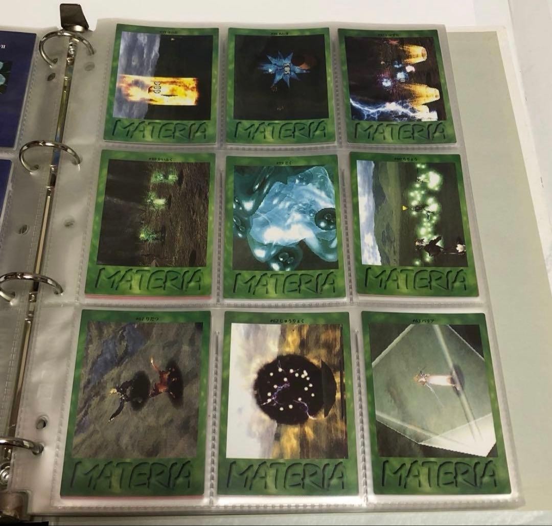 Final Fantasy VII Trading Card Complete 139 Set Carddass Masters Bandai 19976