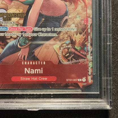 BGS 10 Black Label Nami ST01-007 Promo Silver Foil One Piece Card Championship5
