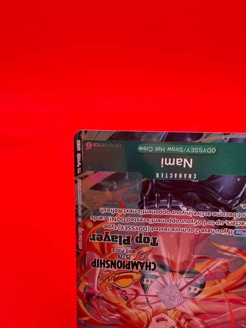 One Piece Card 2025 Nami Championship 25-26 Top Player Promo OP10-033 English7